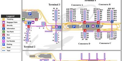 Kart over Phoenix sky harbor airport