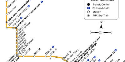 Valley metro buss rute kart